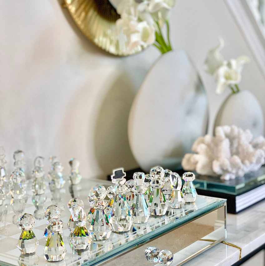 Crystal / Mirrored Chess Set